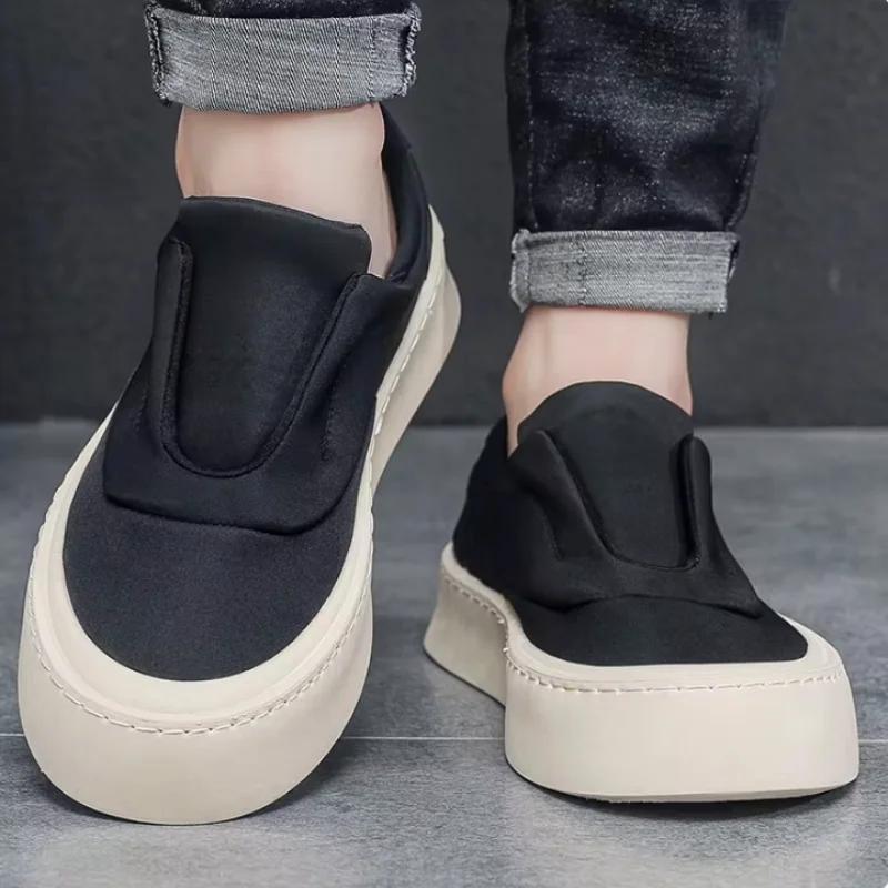 Mens Slip-on Casual Shoes Fashion Platform Shoes Comfortable Outdoor Walking Shoes High Quality Men Sneakers  De Hombr
