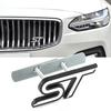 yvmsj9 3D Metal ST Letters Badge Car Front Grille Emblem Decals for Ford Mondeo Kuga Ranger Mustang F150 Aspire Everest Fiesta Focus