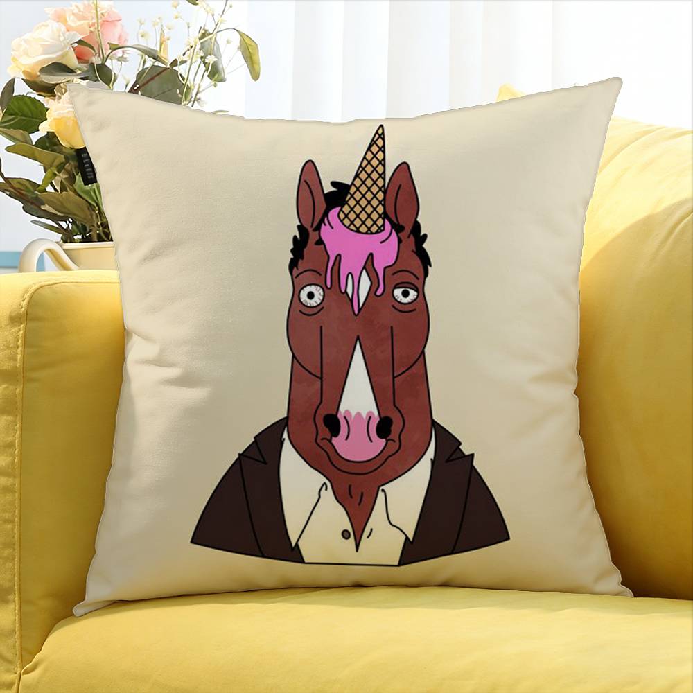 BBoJack HHorseman World Various Sizes Square Pillow Case For Car Home Bedchamber Decor