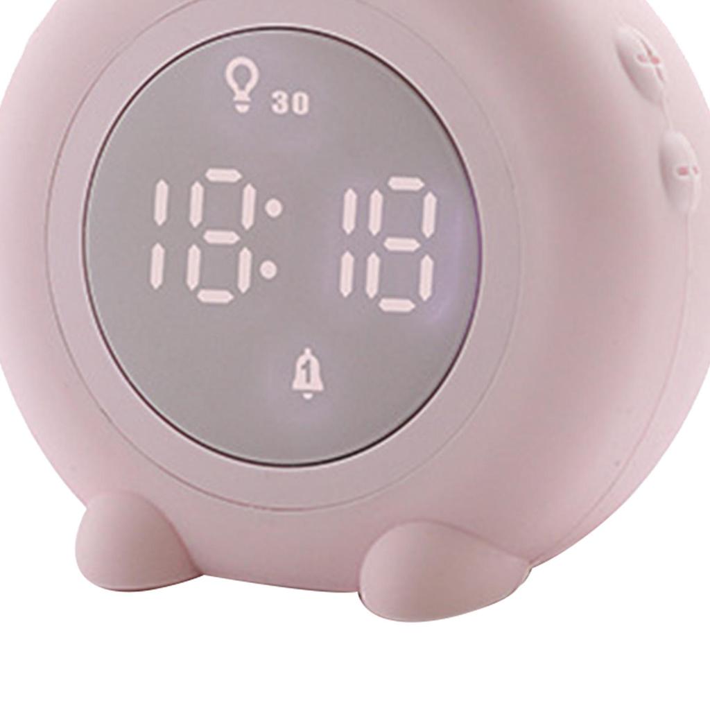 Digitaler Wecker Niedliche Häschenform LED-Nachtlicht Leuchtende Digitaluhr für Kinder Schlafzimmerdeko
