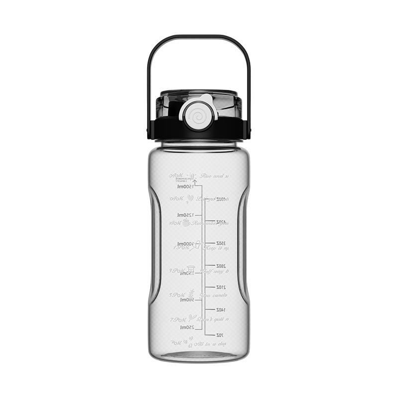 Summer Sports and Fitness Large-capacity Handle Pot Double Drinking Mouth High Value High Temperature Resistant Outdoor Portable Water Cup with Straw