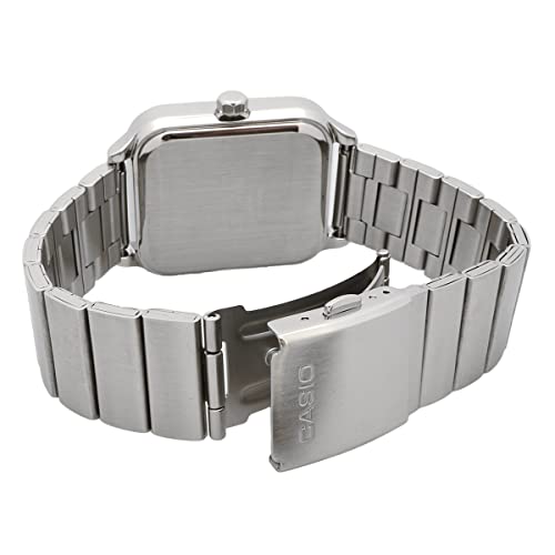 CASIO Standard Moon Phase Analog Mens Wristwatch MTP-M305D-1AV Metal Band Black Overseas Model