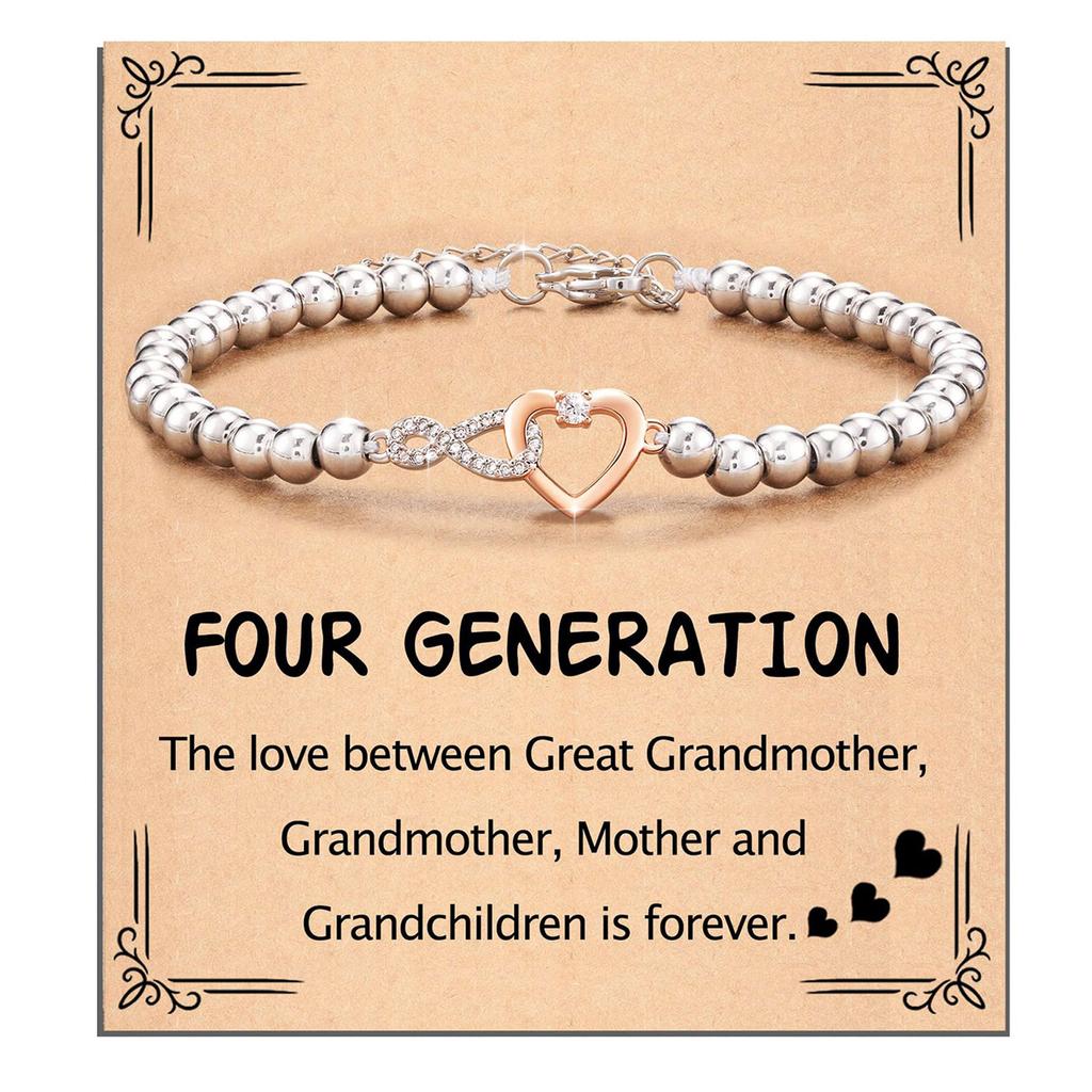 Elegant Infinities Heart Bracelet With Dazzling Crystals for Women Symbolizing Friendship and Styles Daily Casual Use