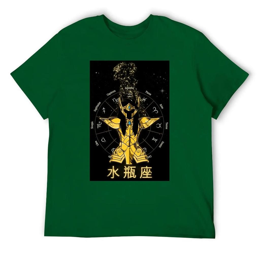 Aquarius Twelve Constellation (15) T-shirt Round Neck Sports Top Tee Premium Home Graphic USA Size
