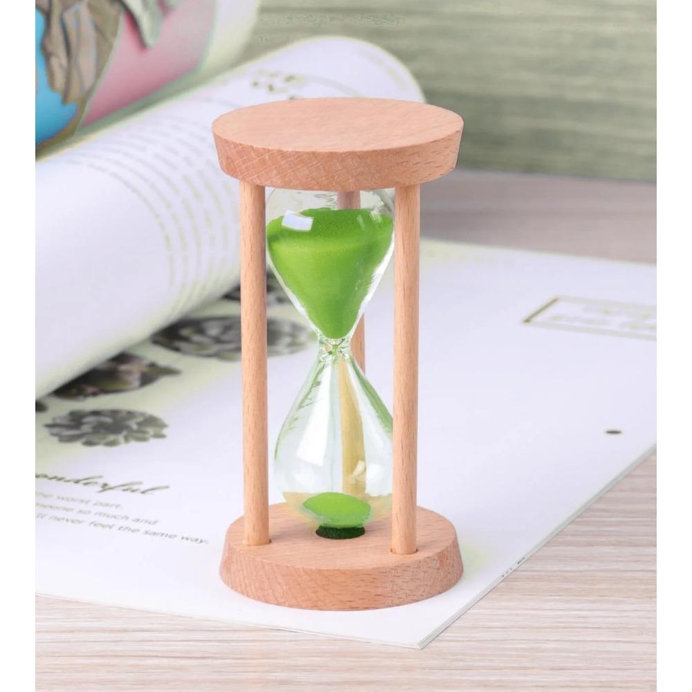 

1/3/5/10/15/20/30 минут деревянные песочные часы таймер для дома гостиной рабочего стола украшение детский подарок на день рождения портативные песочные часы 1min 5x9cm зелёный