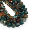 1 Strand Natural Peacock Stripe Agate Stone Beads Round Loose Beads For Jewelry Making DIY Bracelet Accessories 4/6/8/10/12mm