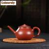 161ml Yixing Purple Clay Teapots Master Handmade Sketch Old Fisherman Pot Raw Ore Dahongpao Mud Tea Making Kettle Zisha Set Gift
