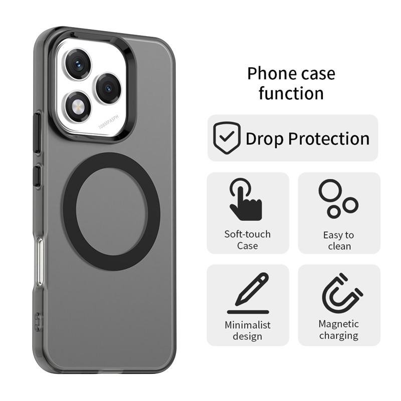 Magnetic For Honor 400 Lite Case Magsafe Wireless Charging Cover Honor 400 Lite Matte TPU Protective Phone Case Honor 400 Lite