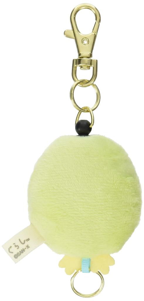 San-X Sumikko Gurashi Plüsch-Schlüsselanhänger mit Rollmechanismus, Pinguin, Weicher Plüsch, AB03102, Grün