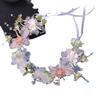 Corona Floreale per la Festa dei Bambini - Cerchietto Perla da Principessa & Accessorio Floreale Stile Foresta