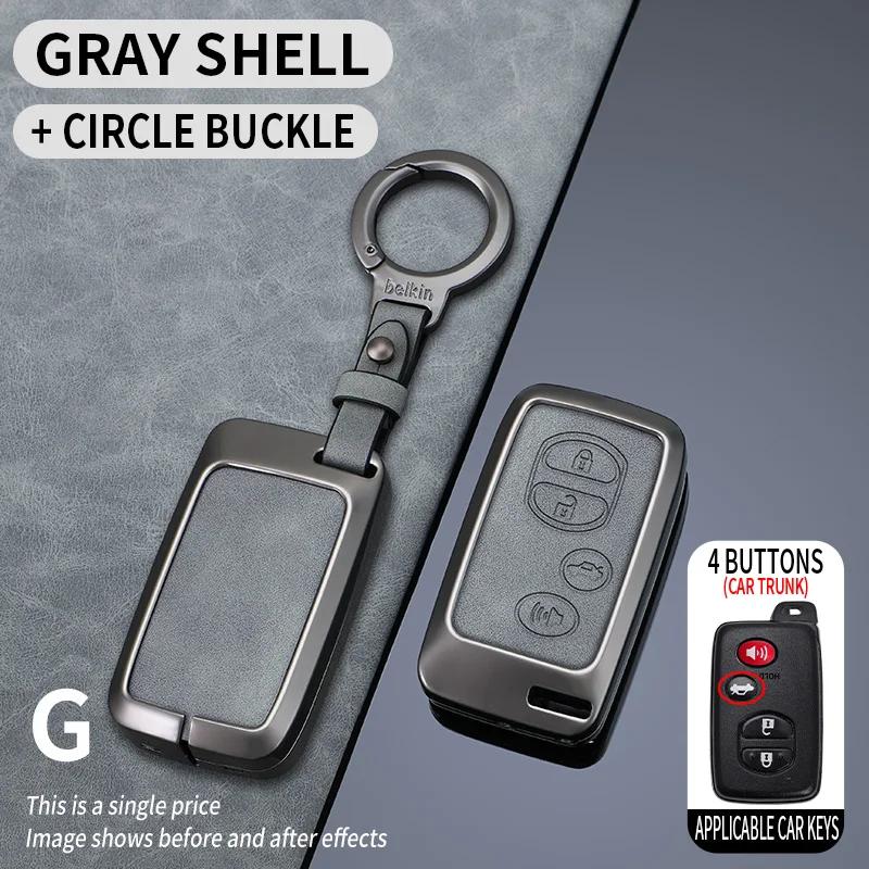 Svagd6 Zinc Alloy Car Key Case Full Cover Shell Fob For Toyota Corolla Altis Auris Aygo Yaris Camry RAV4 Verso TC IM Shell Accessories