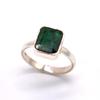 Emerald Gemstone 925 Sterling Silver Handmade Women Ring Jewelry