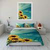 Sunflowers with blue sky. Bedding sets Duvet cover sets Duvet covers Pillowcases(1*Duvet Cover 2*Pillowcases without duvet insert)