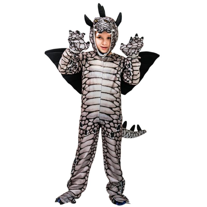 Kids Dinosaur Costume Set For Halloween Parties And School Plays Practical Polyester Fabric Cosplay Outfit