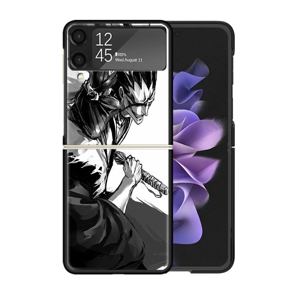 Bleach Zaraki Kenpachi Clear Phone Case For Samsung Z Flip 7 6 5 4 3 Galaxy ZFlip7 ZFlip6 ZFlip5 ZFlip4 ZFlip3 5G Print Cover Z