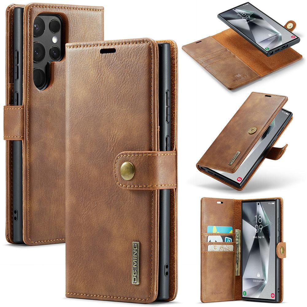 2 in 1 Detachable Leather Case For Samsung Galaxy S25 S24 Ultra S23 S22 Plus S21 Note 20 Magnetic Wallet Cards Slot Cover