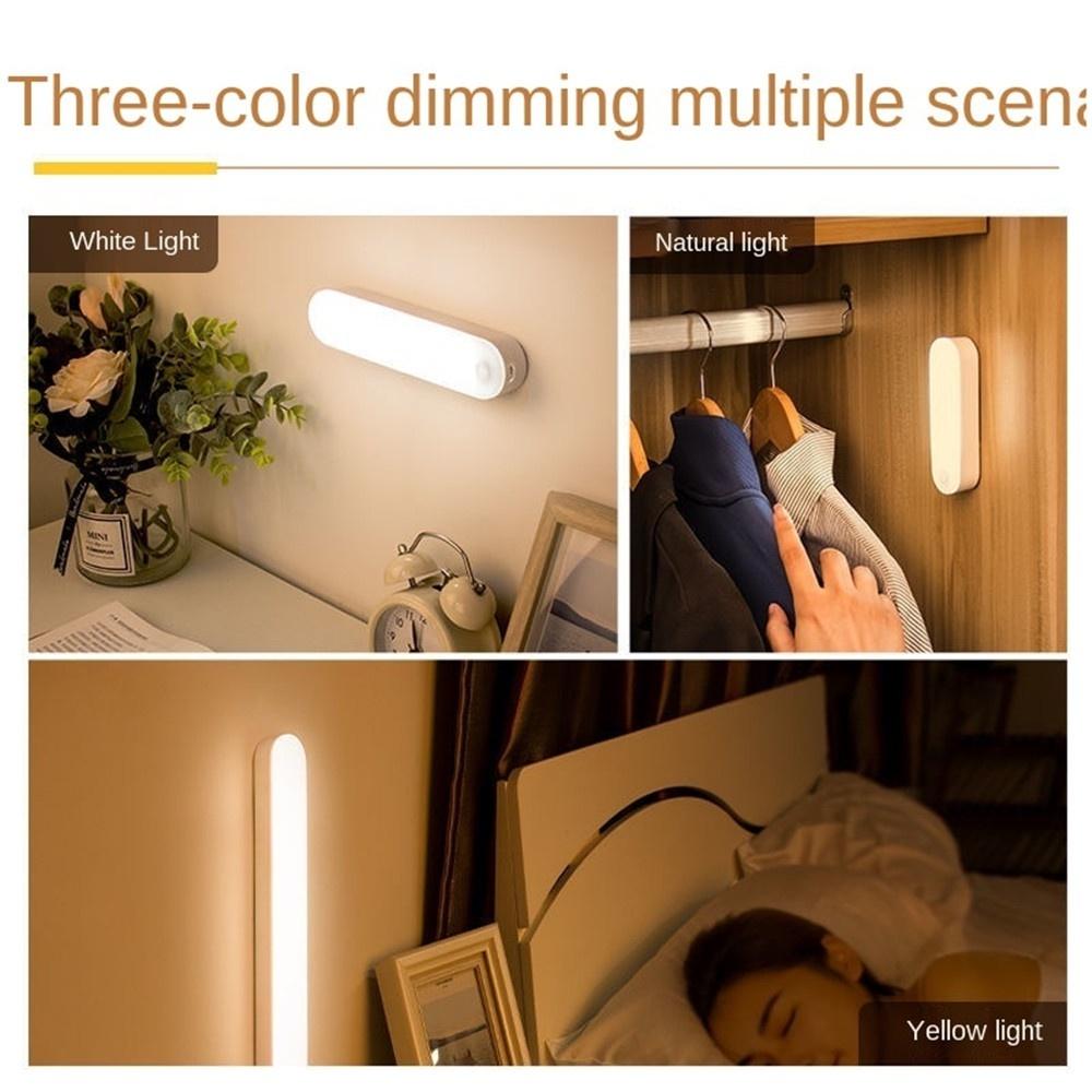 Wall-Mounted Reading Light, Stick On Bunk Bed Lamp Dimmable Lights, Magnetic Mounted Under Cabinet Lighting Rechargeable Battery