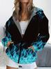 Langærmet Hættetrøje Jakke til Mænd Kvinder Unisex Afslappet Oversized Streetwear Sweatshirt Efterår Vinter Udendørs Letvægts