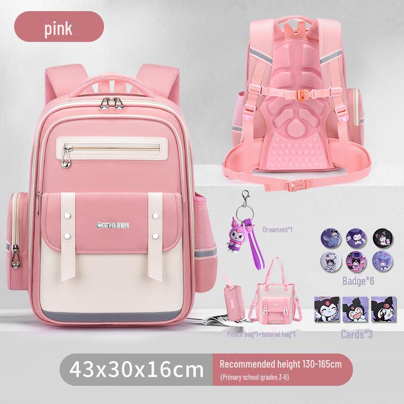 Cloud Schoolbag: Large Capacity, Lightweight Backpack for Grade 1-6 Boys & Girls