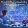 Star Projector Galaxy Lamp Starry Sky Night Light 360° Rotating Rechargeable 3-Color Star Sky Light Projector Bedside Light Gift