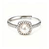 Princess Diana Style Zodiac Stone Ring with Colored Gemstones & Diamonds in S925 Silver