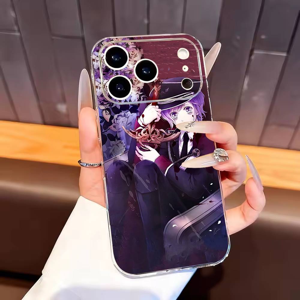 Diabolik Lovers Phone Case For iPhone17,16,15,14,13,12,11 Plus,Pro Max Soft Transparent Cover