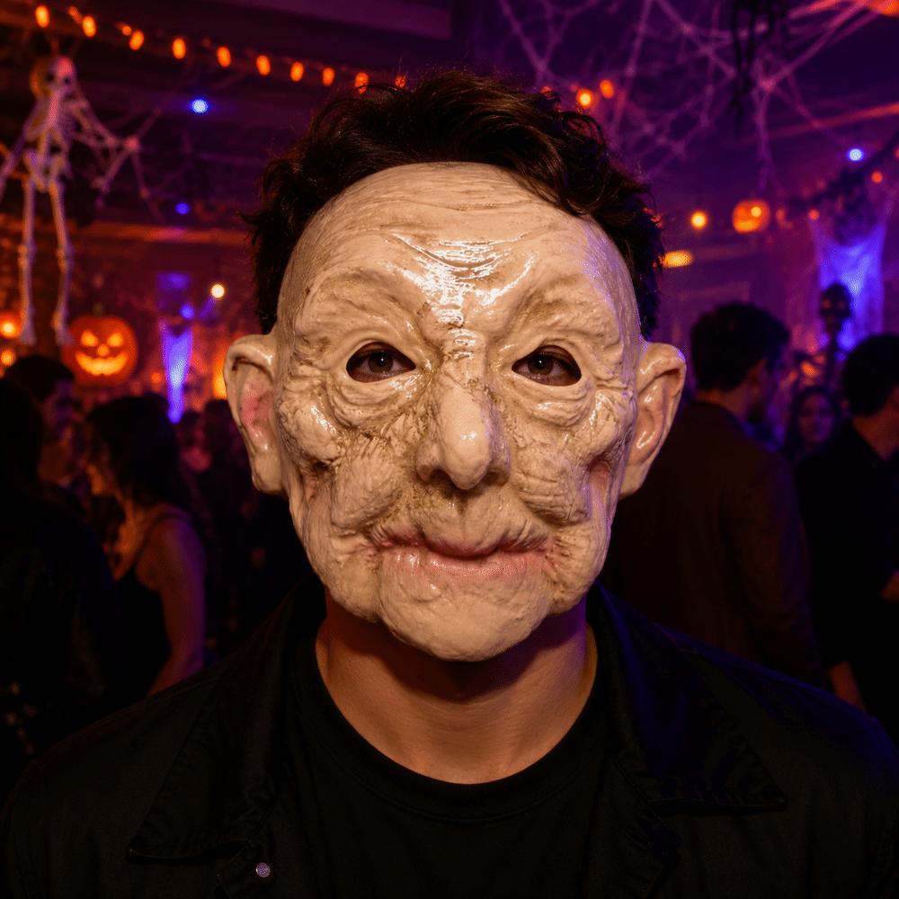 Spooky Old Man Mask Creativity Terrifying Cosplay Mask Halloween Scary Mask Haunted House