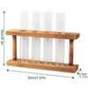 Modern Nordic Wooden Frame Hydroponic Test Tube Vase Hydroponic Green Plant Container Creative Crafts Decoration for Home Office