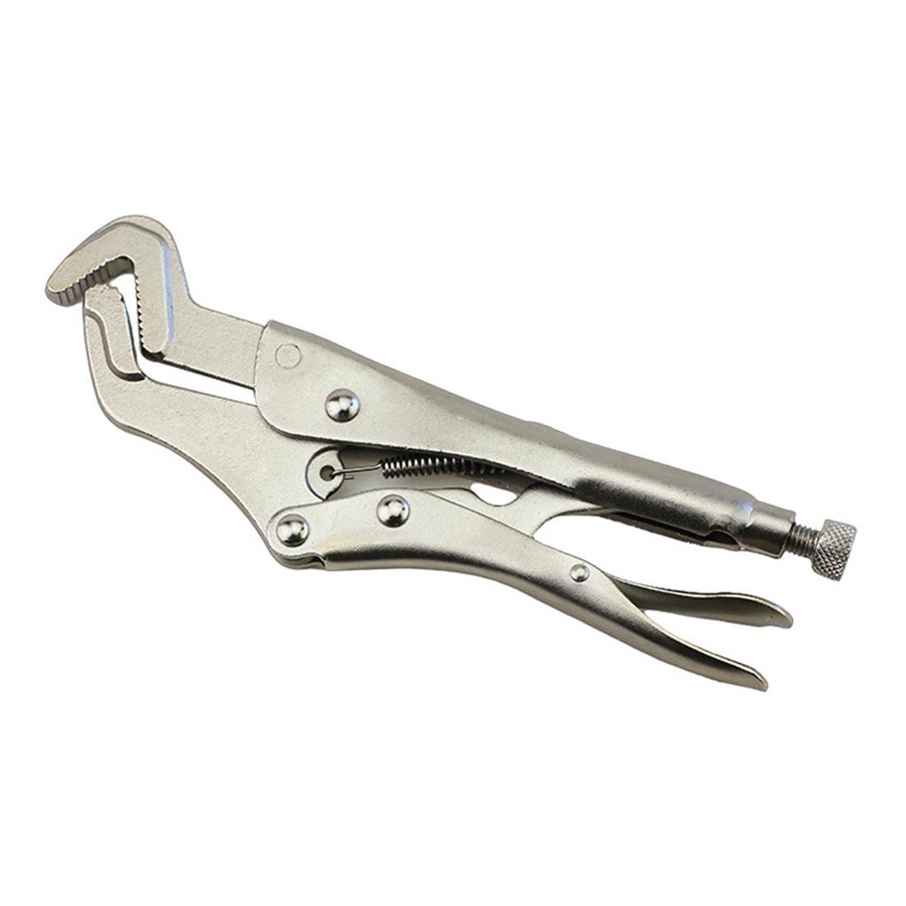 Grip Pliers Solid Pipe Clip Repair Welding Pliers Adjustable Jaw Grips Pliers Curved Jaw Locking Pliers for Industries