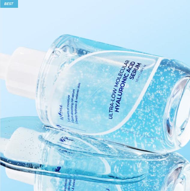 ISNTREE Hyaluronic Acid Water Essence 50ml – Deep Hydration Serum with Low Molecular Hyaluronic Acid