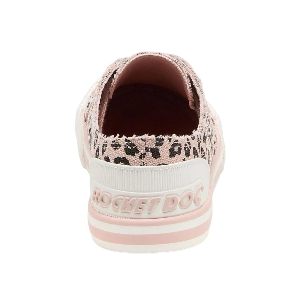 ROCKET DOG Womens/Ladies Jazzin Leopard Print Canvas Flat Trainers