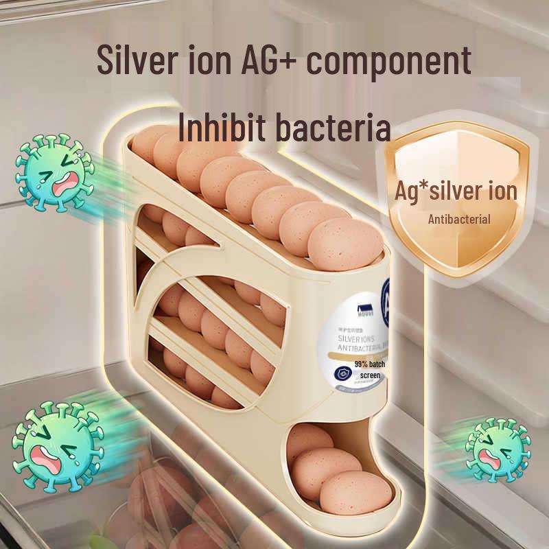 Многослойный выдвижной контейнер для яиц большой вместимости для дверцы холодильника 1090₽