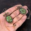 Copper Ruby Zoisite Earring Copper Wire Wrapped Earrings Genuine Gemstone Jewelry Brand New Earring Copper Jewelry For Gift Handmade Earring