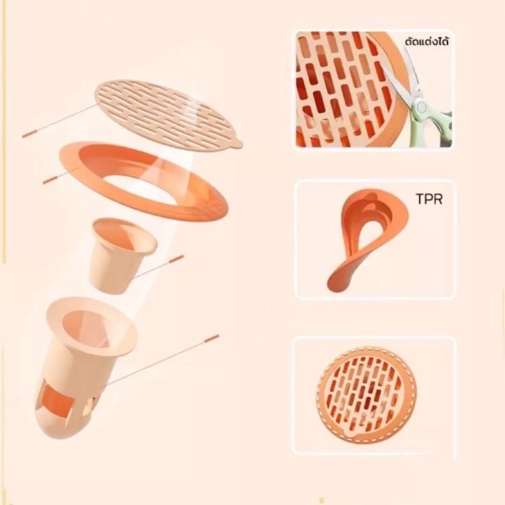 Anti Clog Toilet Floor Drain Universal Sink Strainer Mesh Trap  Kitchen Bathroom Accessories