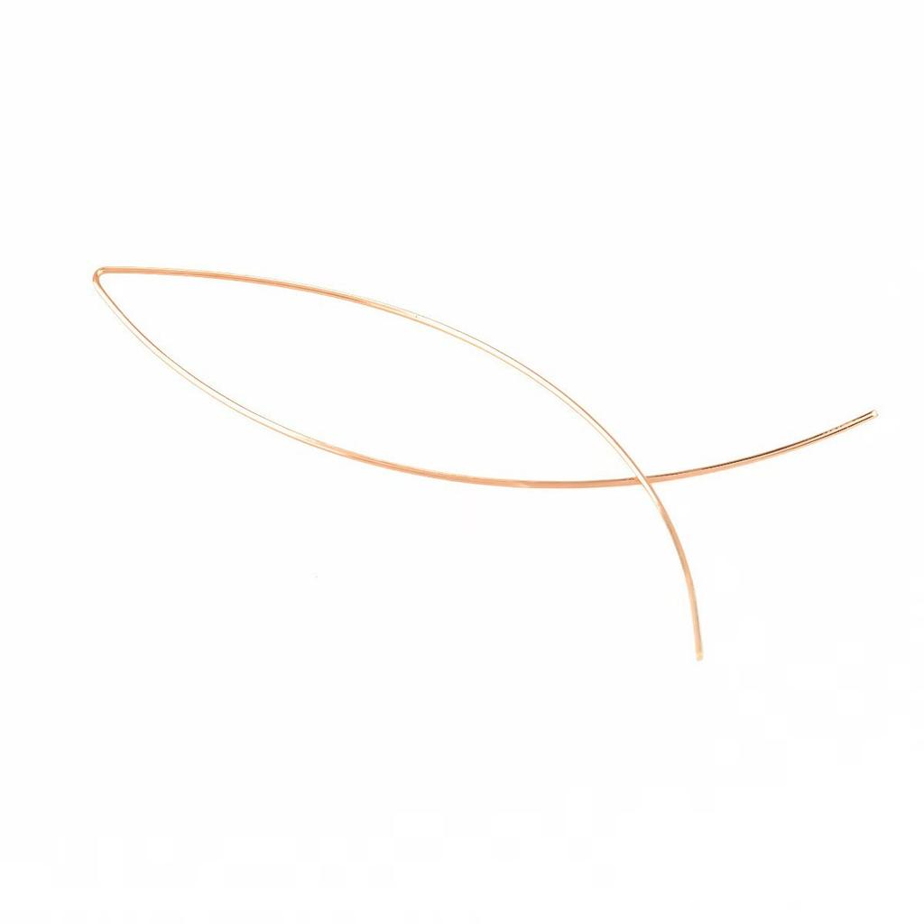 Minimalist Fish Hook Earrings , Geometric Alloy Drop Earrings for Women , Trendy Fashion Accessories