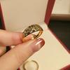 Malaysia Vietnam Sand Gold Ring Men And Women Gold-Plated Gypsy Stars Open Sand Surface Couple Ring