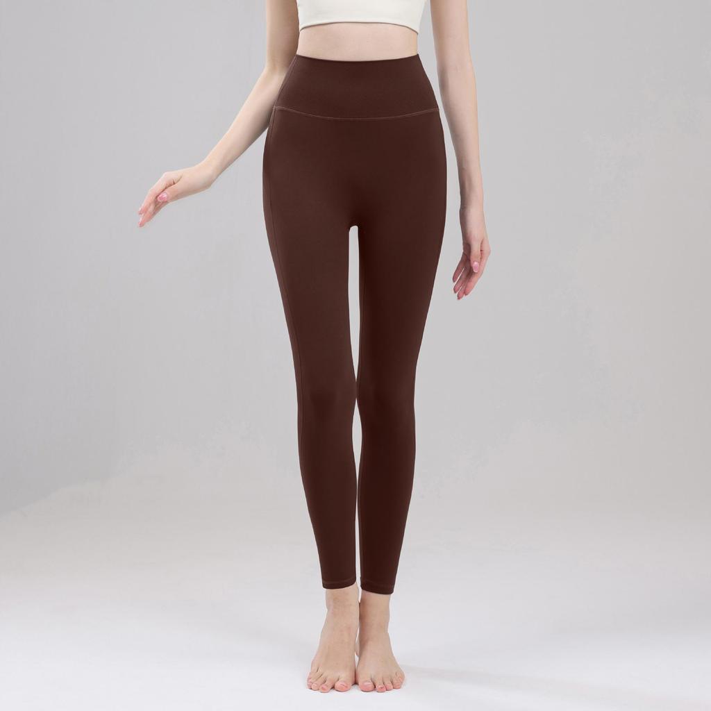 Pantalones Ajustados de Yoga y Ciclismo Nude de Alta Elasticidad – Secado Rápido con Elevación de Cintura y Cadera