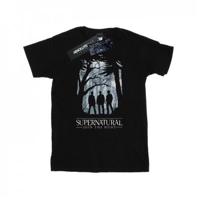 Supernatural Womens/Ladies Group Outline Cotton Boyfriend T-Shirt