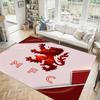 Middlesbrough Design Crystal Velvet Carpet Cozy Non?Slip Printed Rug For Bedroom Living Room Entrance