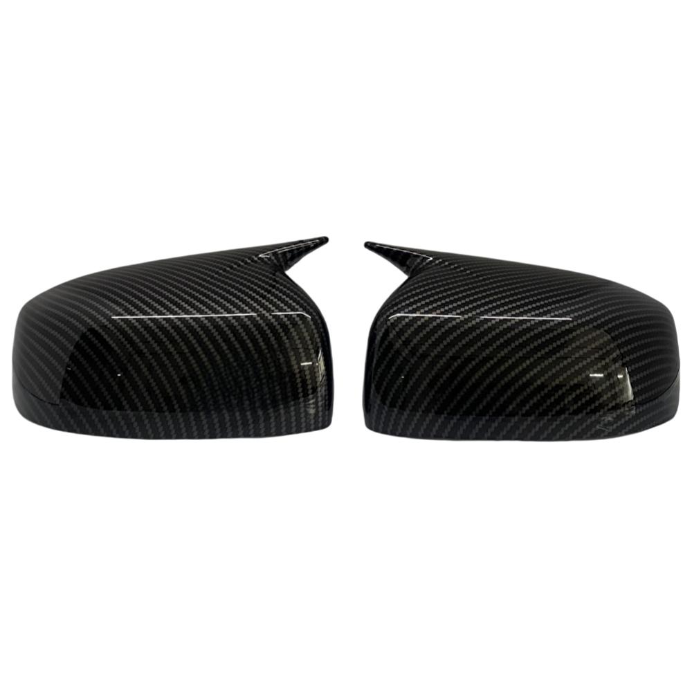 For Mitsubishi Lancer X 10 EX EVO 2013-2016 M Style Black/Carbon Side Door Rearview Mirror Cover Cap Trim Shell Sticker Car