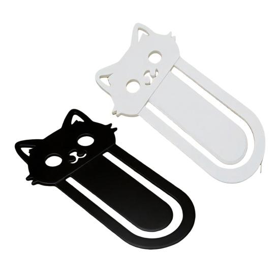 Jijijing 3D Printed Cat Bookmark, Stable Clamping Book Clip, Not Easy To Fall Off Non-Scratch Practical Reading Mark for Accessory