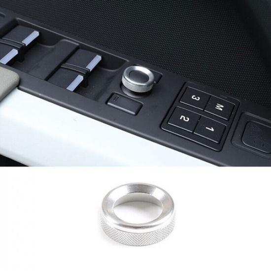 For Range Rover Evoque -23 Silver Aluminum Rear View Mirror Adjustment Knob