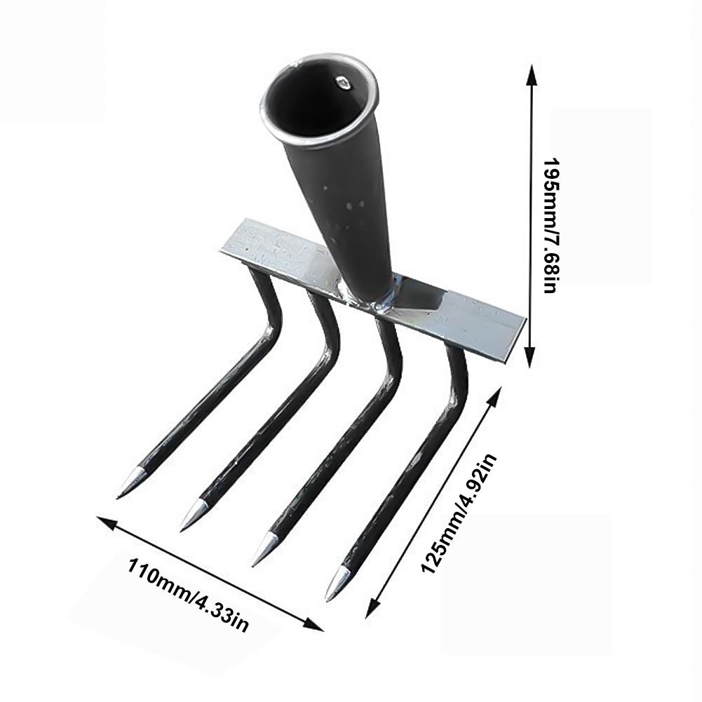 

4/7/9/12 Teeth Weeding Hoe Rake Farm Tool Weeding Scarifier Artifact Agricultural Nail Harrow Carbon Steel Garden Weeding Tools