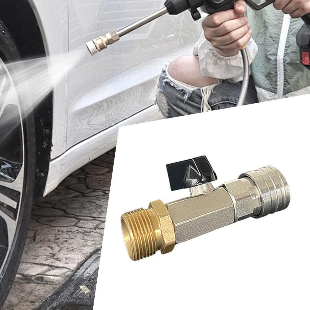 1/4 Inch Quick Connector Brass Material Hose Switch  Driveway Cleaning