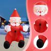 Modern Outdoor Christmas Inflatable Santa Claus Climbing Wall Giant Ornament Waterproof Polyester for Garden Lawn