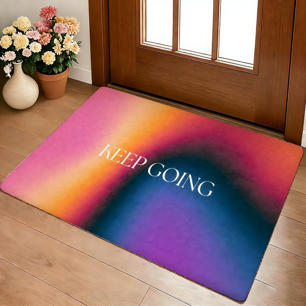 Anime Pink Cute Floor Mat Cozy Flannel Soft Thick Non-Slip Mat For Living Room Bedroom Kitchen Decor Rugs