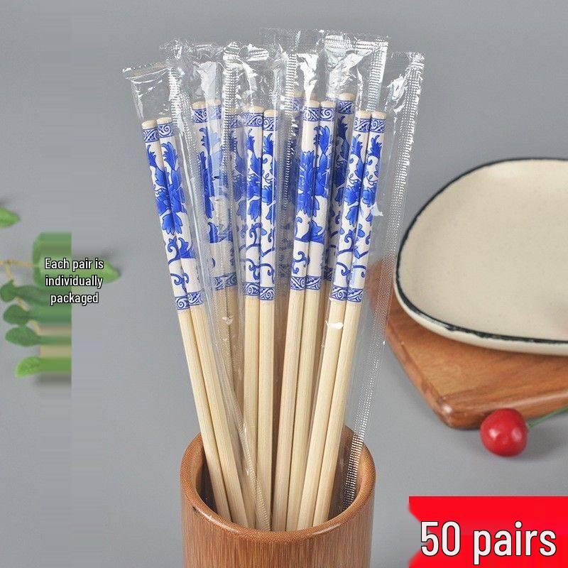 Convenient Hygienic Individually Packaged Bamboo Chopsticks for Takeaway & Fast Food Use