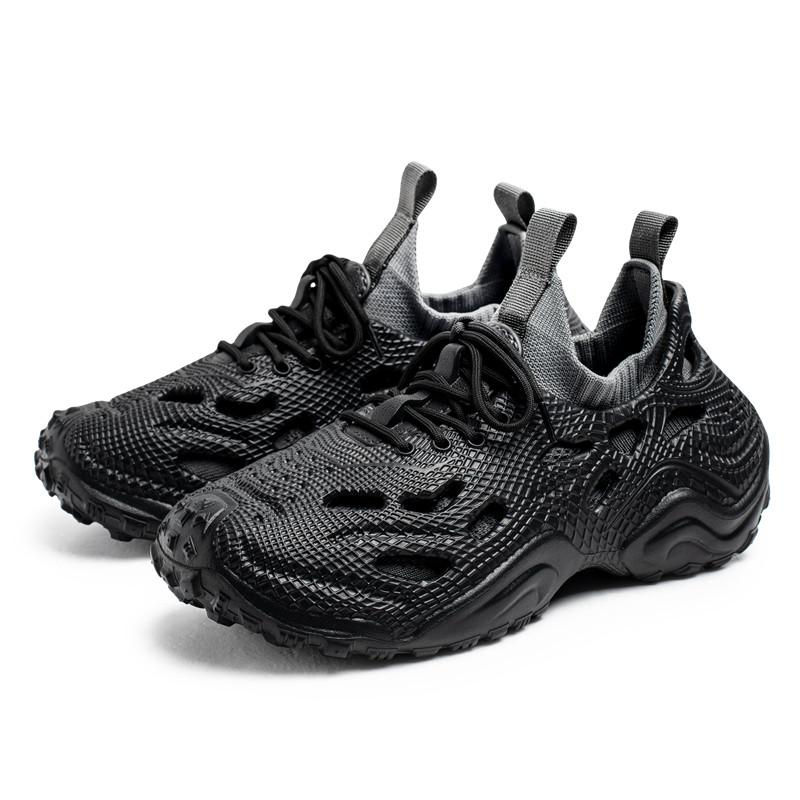 New Fashion Casual Men's Lace-up Sandals Large Size Summer Thick Sole Increase Breathable Non-slip Wading Beach Sandals