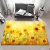 Plant P Sunflower Floor Mat Eco  Flannel Doormat Non Slip Odorless Indoor Floor Rug Soft Short Plush Home Mat