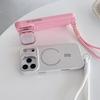 Magnetic Lens Bracket Protective Case for iPhone 16/15/14 Pro Max with Skin Feel & Lanyard, Solid Color